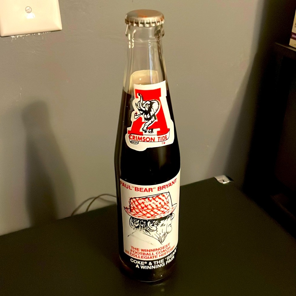 Paul Bear Bryant Coke Bottle